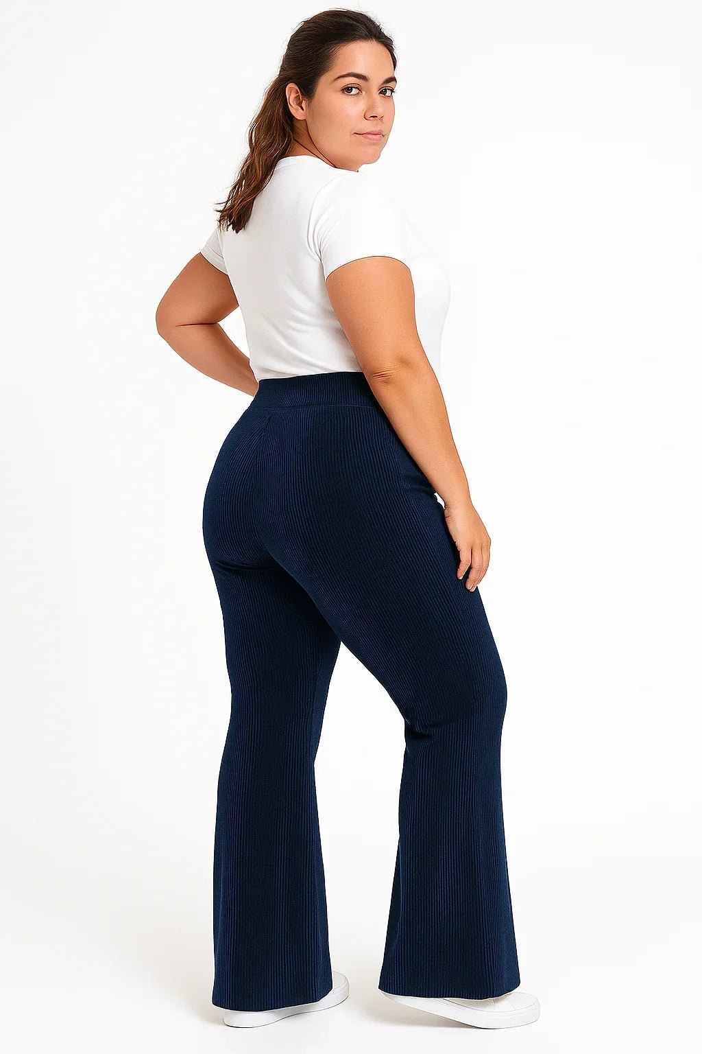 Calça Flare Rib Comfort K2B Feminina - Leon Elegance