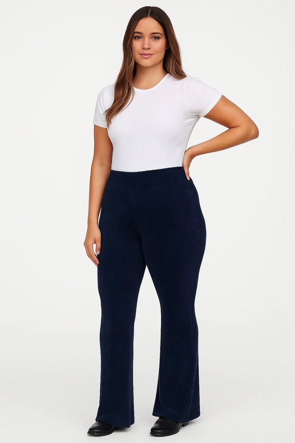 Calça Flare Rib Comfort K2B Feminina - Leon Elegance