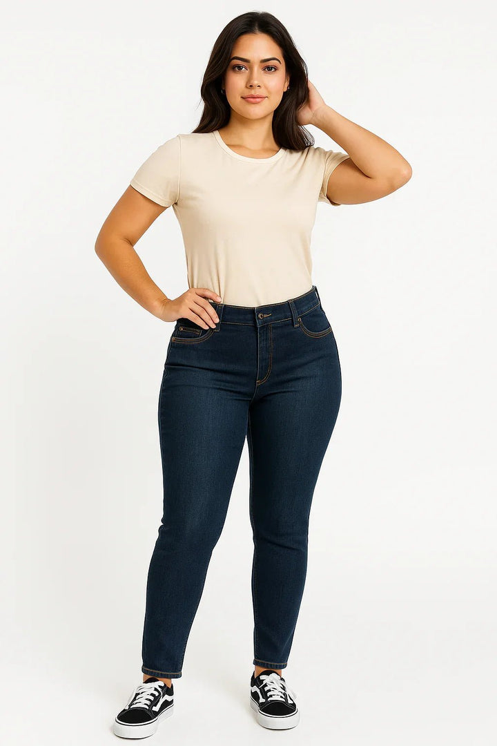 Calça Jeans Feminina Anne’s Skinny Blue sawary - Leon Elegance