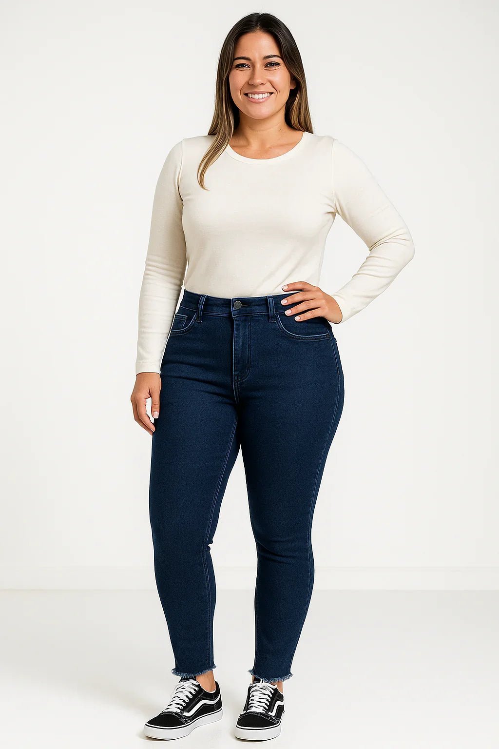 Calça Jeans Feminina Azul Escuro sawary - Leon Elegance