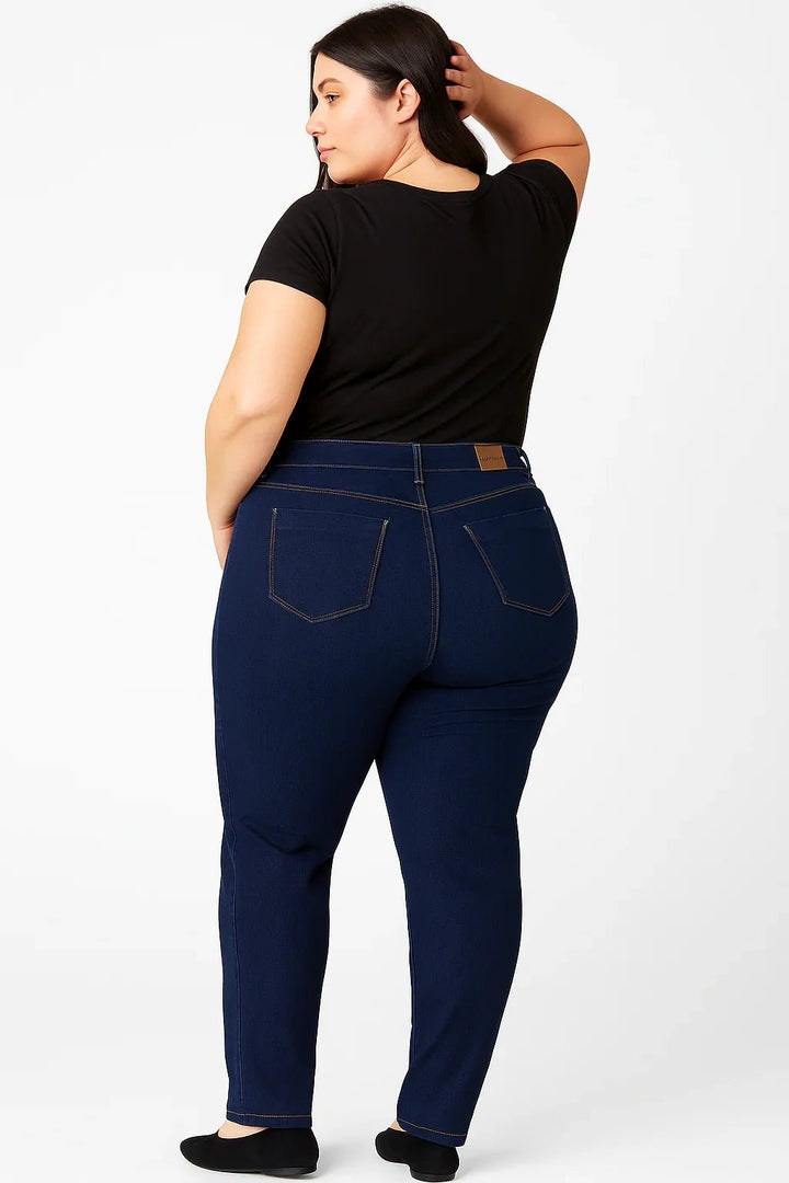 Calça Jeans Feminina Azul Escuro Skinny - Leon Elegance