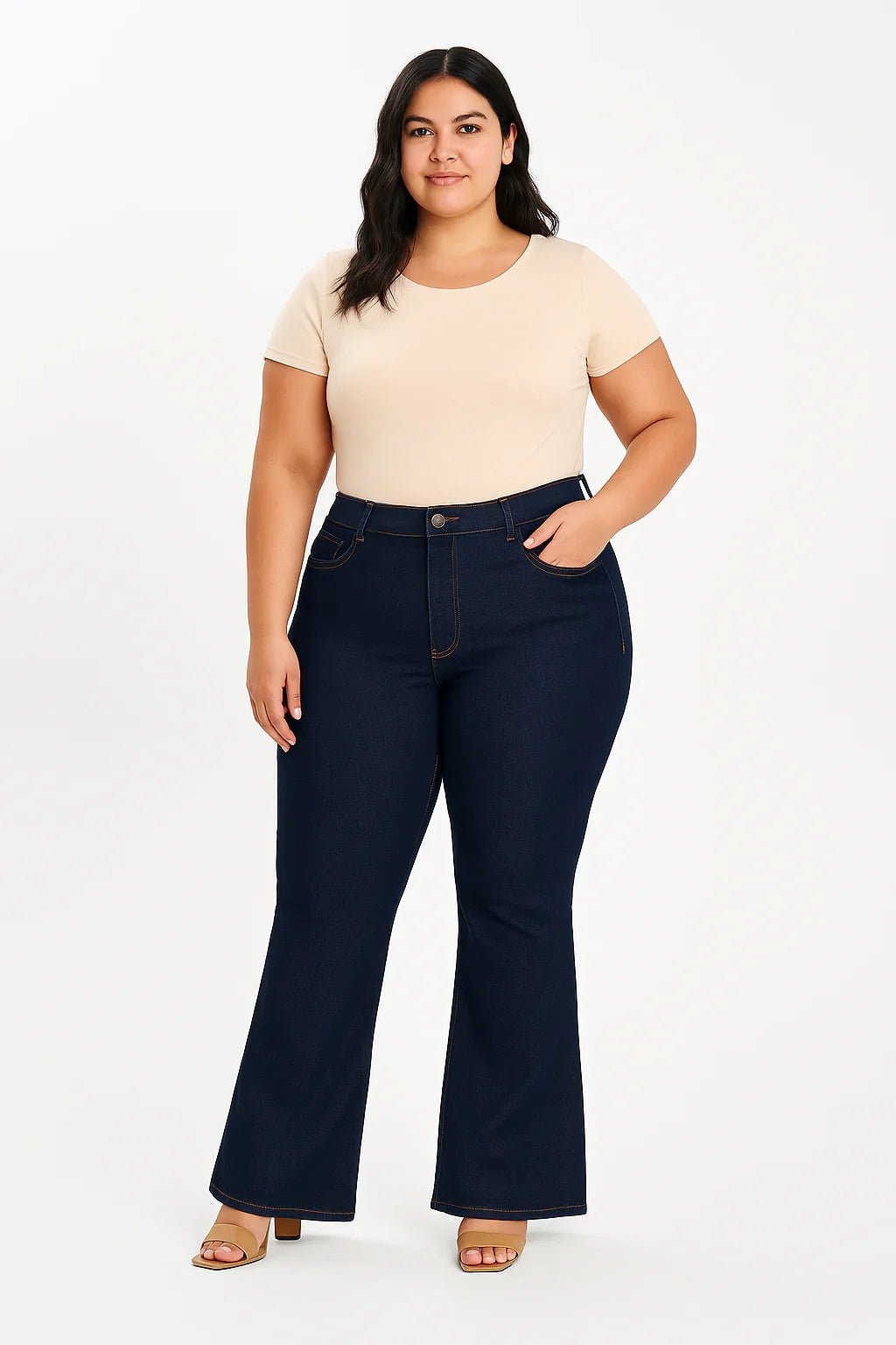 Calça Jeans Feminina Bootcut Blue sawary - Leon Elegance