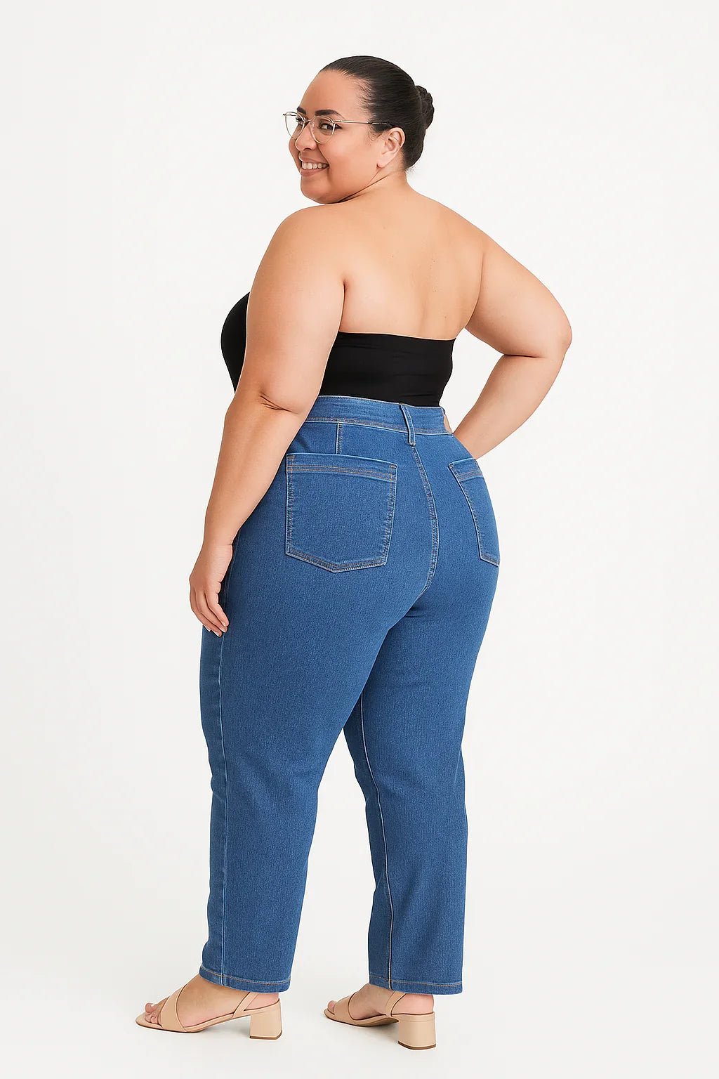 Calça Jeans Feminina Plus Size Sawary - Leon Elegance
