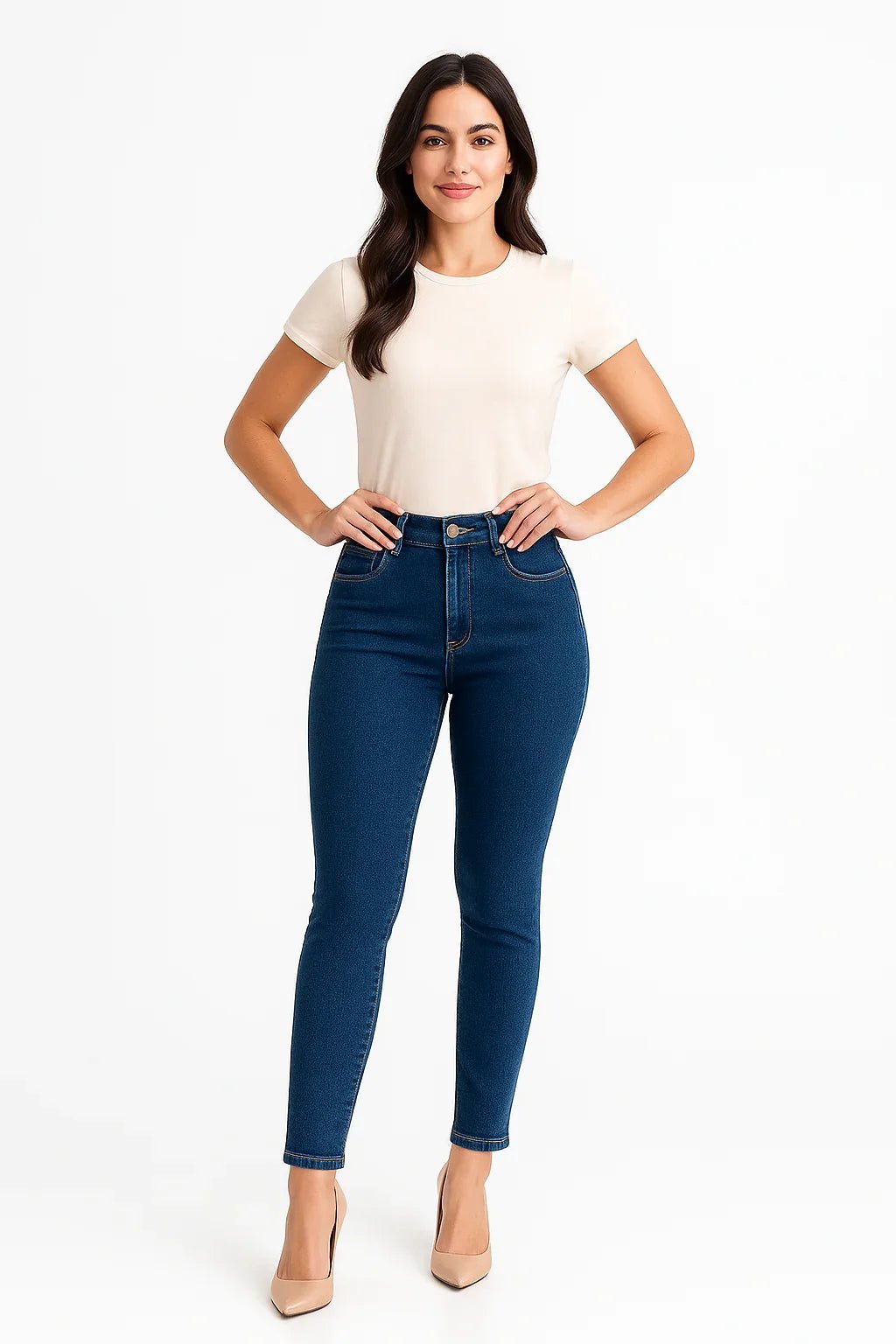 Calça Jeans Feminina Skinny Blue sawary - Leon Elegance