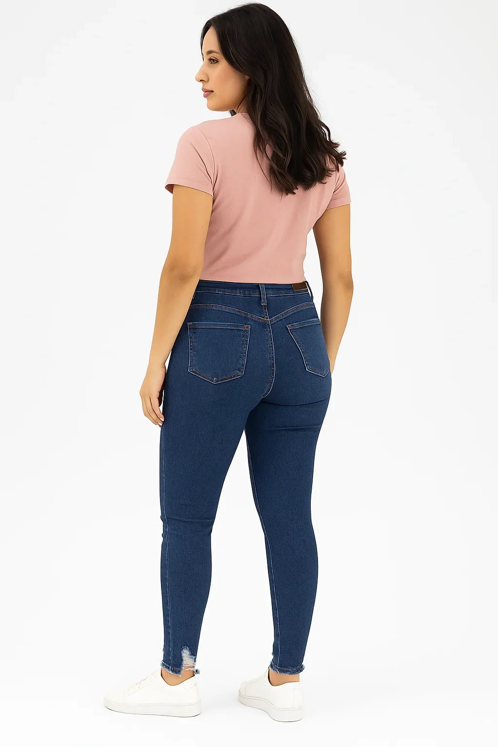 Calça Jeans Feminina Skinny Destroyed Blue sawary - Leon Elegance