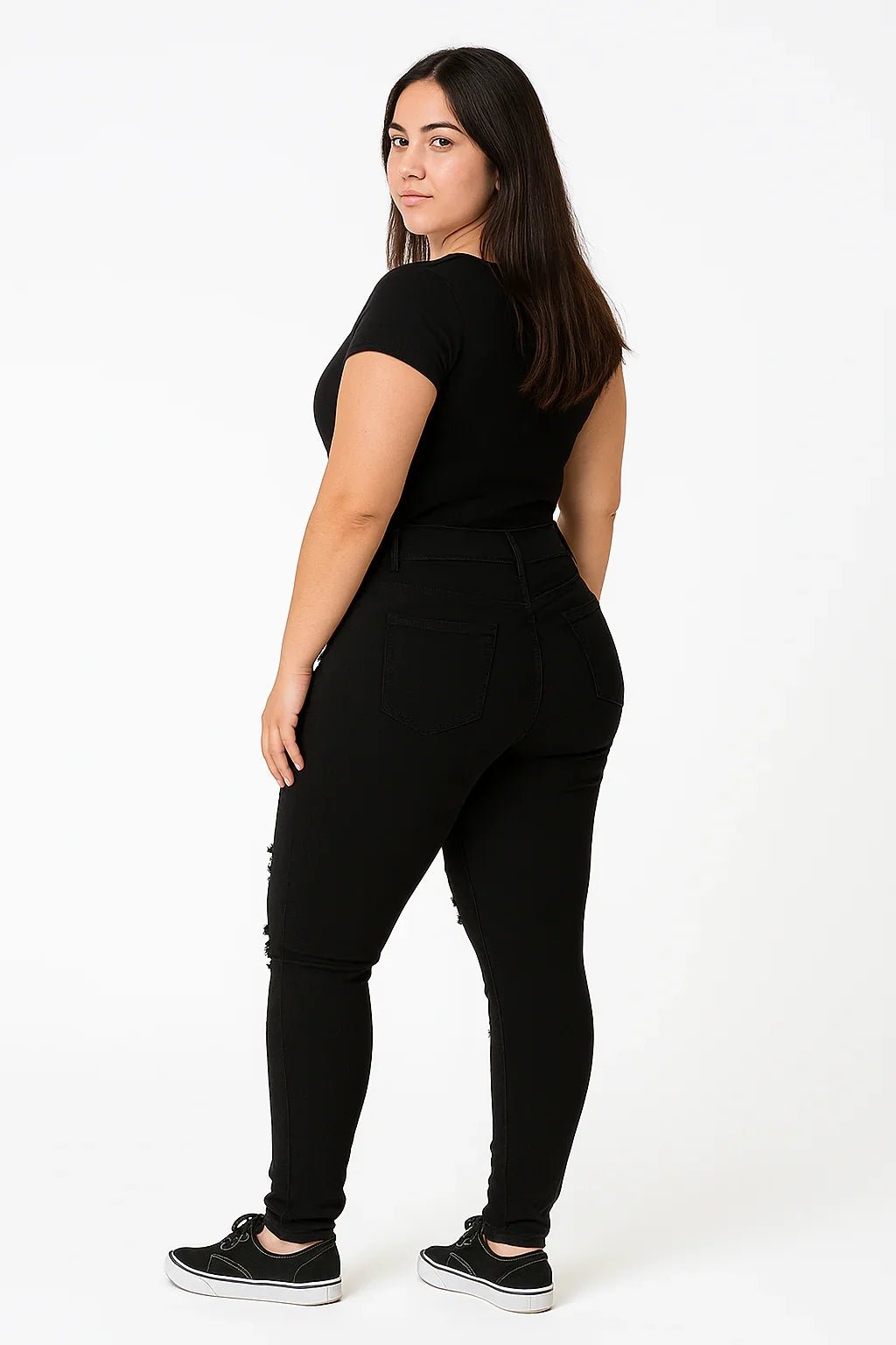 Calça Jeans Feminina Skinny Destroyed sawary - Leon Elegance