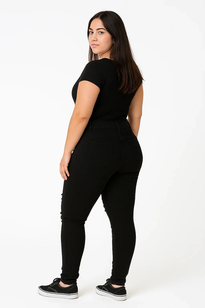 Calça Jeans Feminina Skinny Destroyed sawary - Leon Elegance