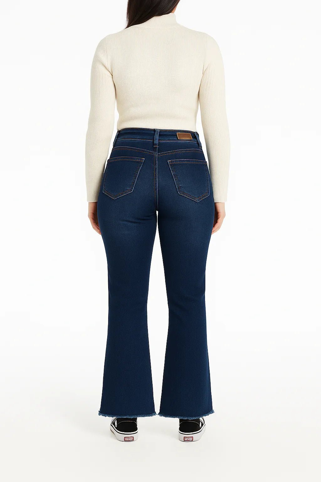 Calça Jeans Flare Fenda Azul Médio Leon - Leon Elegance