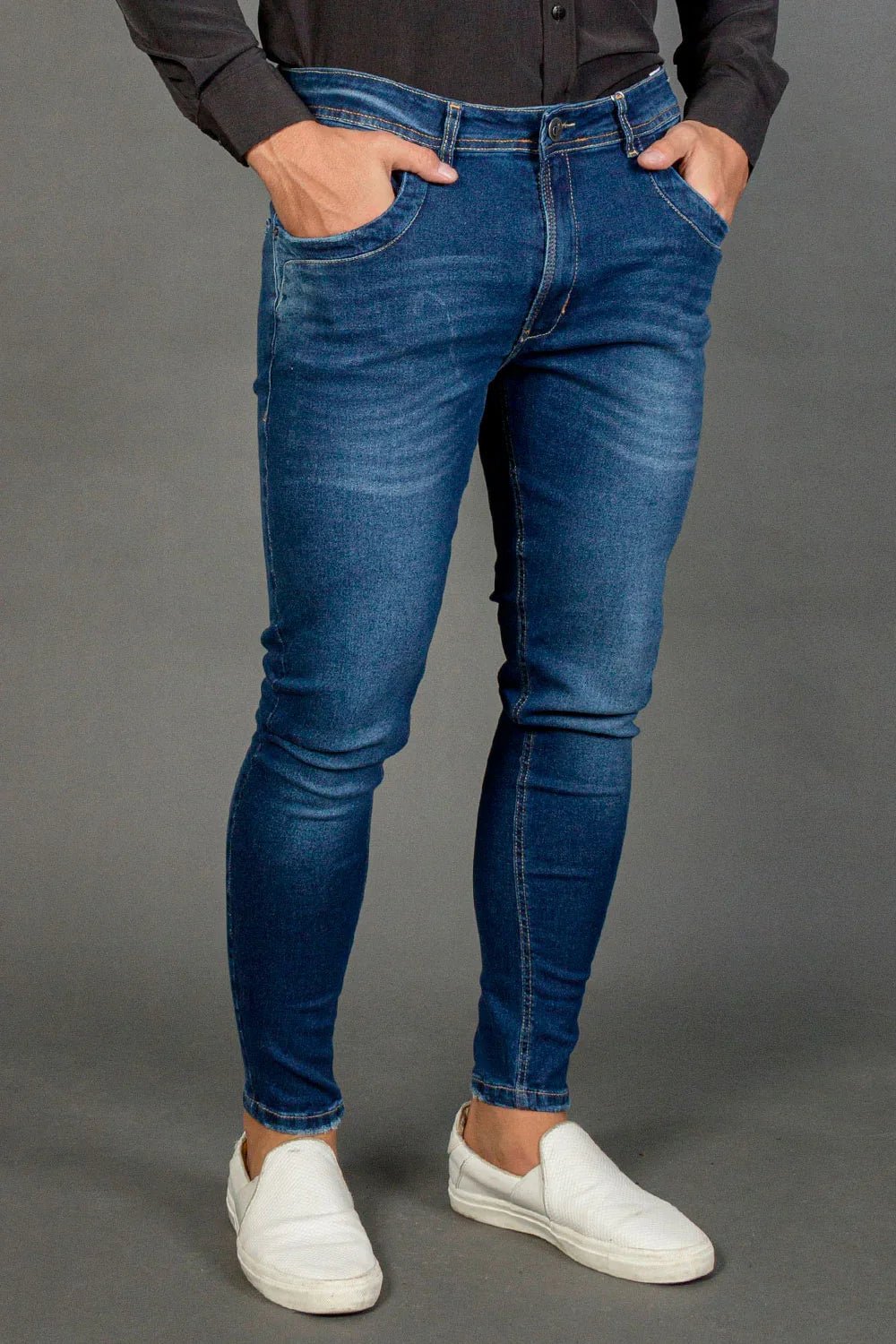 Calça Jeans Laser Bicblue Leon - Leon Elegance
