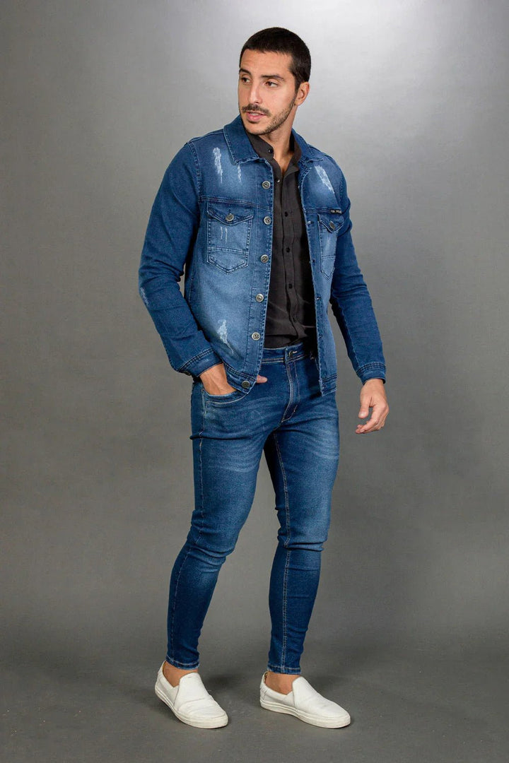 Calça Jeans Laser Bicblue Leon - Leon Elegance