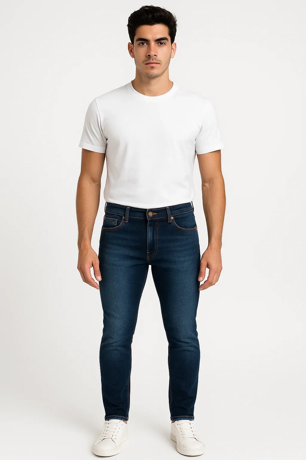 Calça Jeans Masculina Azul Estonada - Leon Elegance