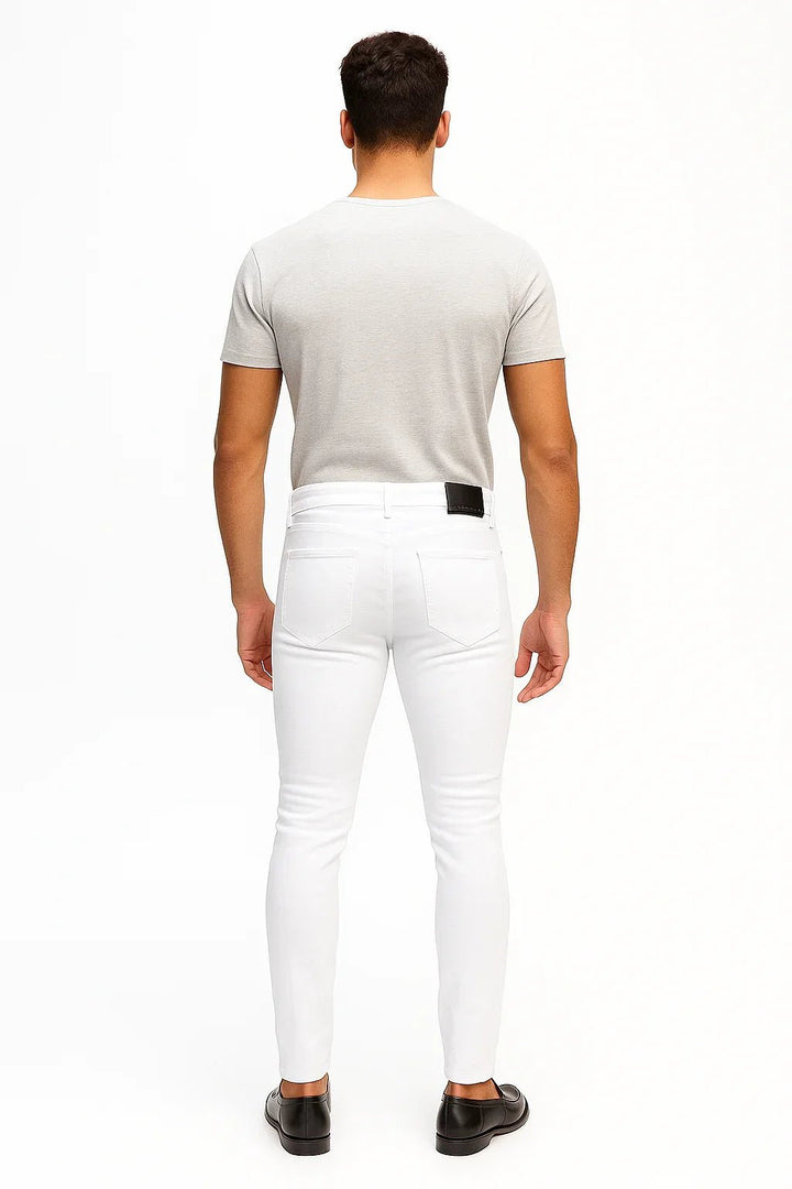 Calça Jeans masculina Branca - Leon Elegance