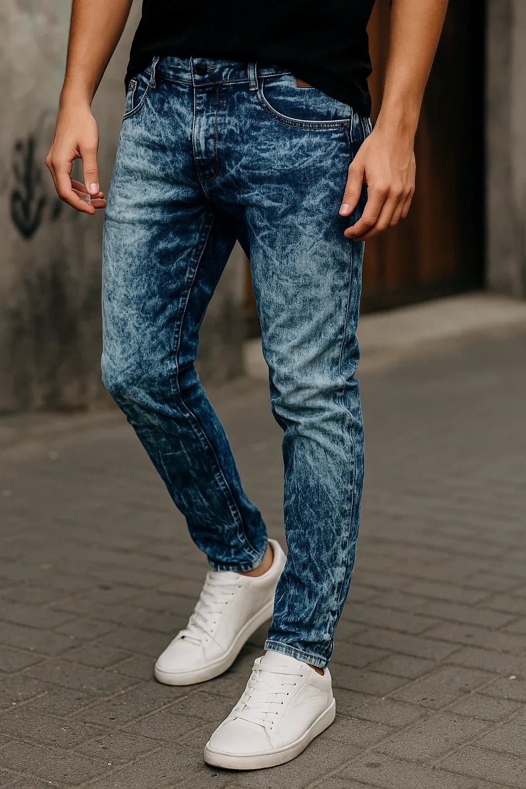 Calça Jeans Masculina Estonada - Leon Elegance