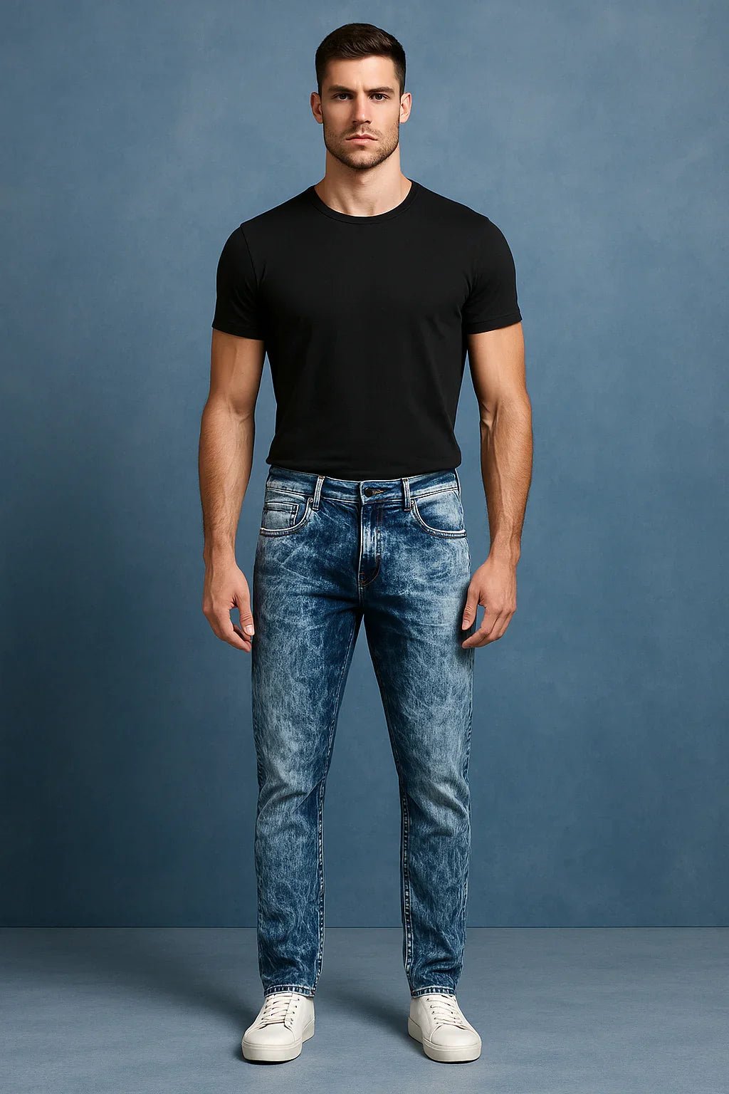 Calça Jeans Masculina Estonada - Leon Elegance