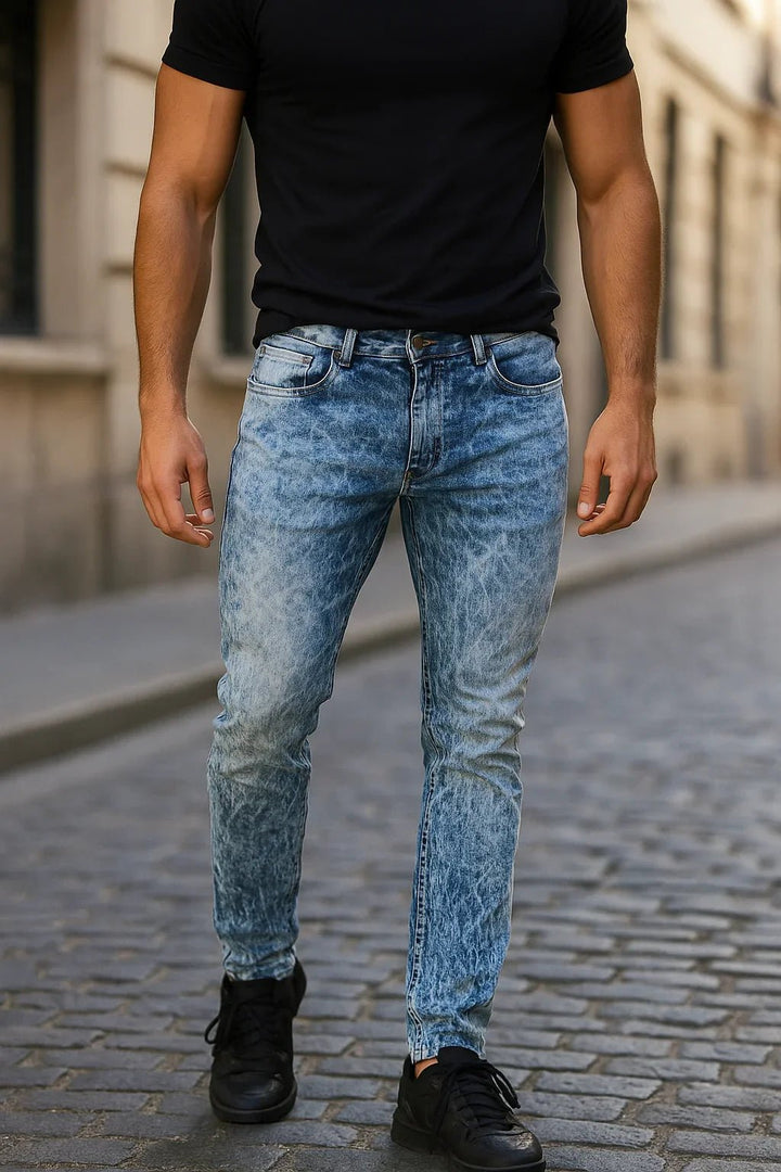 Calça Jeans Masculina Estonada - Leon Elegance