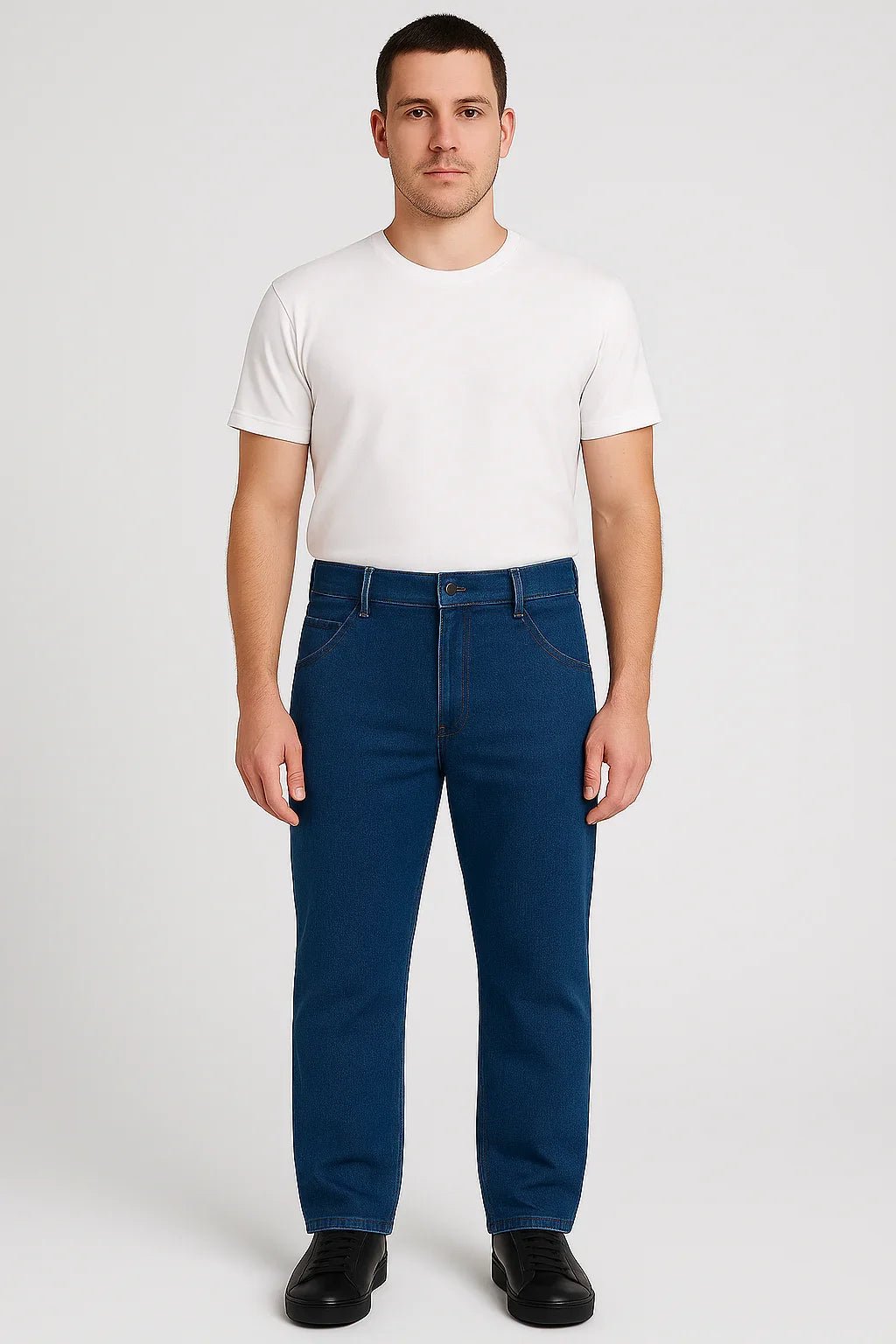 Calça Jeans Masculina Tradicional Azul - Leon Elegance