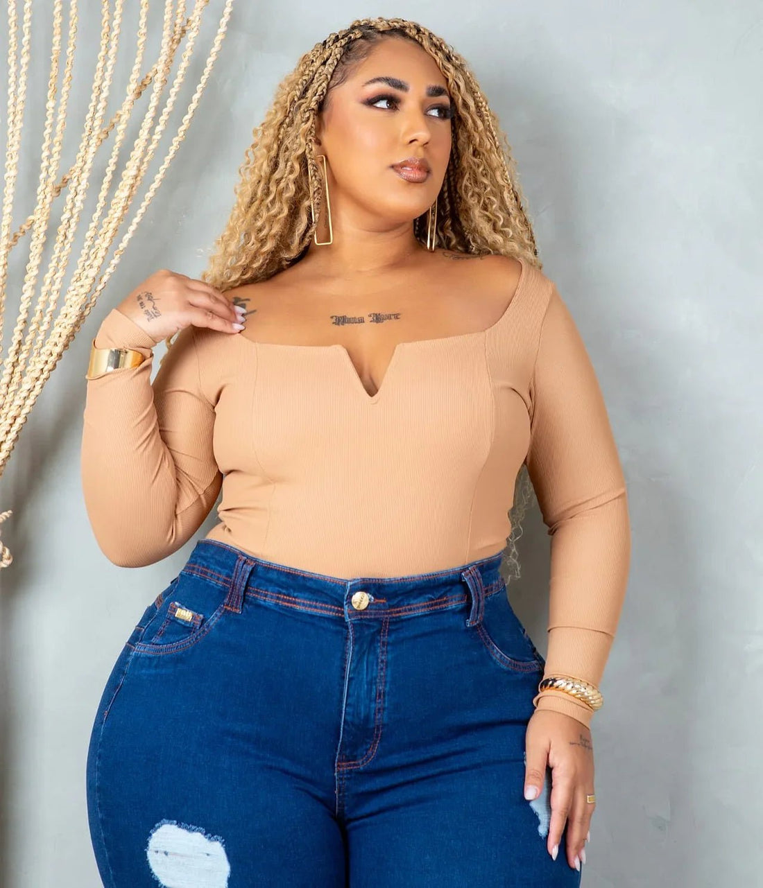 Calça Jeans Modeladora FoFinha Plus Size - Leon Elegance