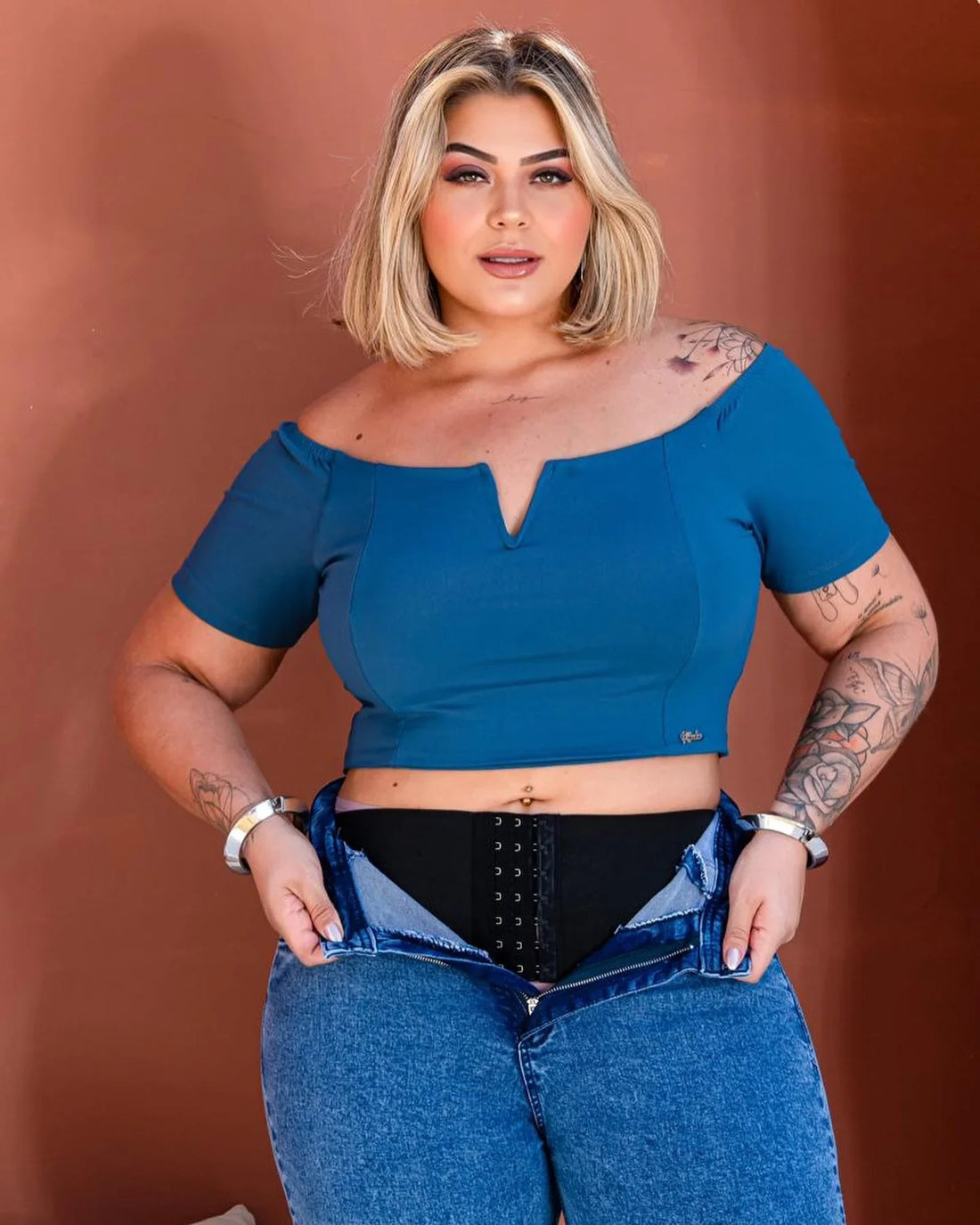 Calça Jeans Plus Size Fofinha Lipo - Leon Elegance