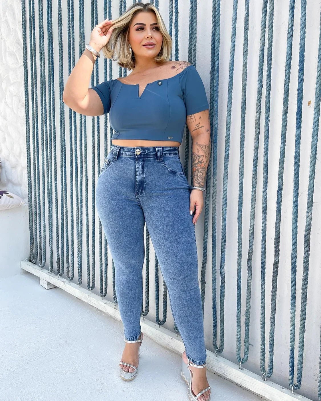 Calça Jeans Plus Size Fofinha Lipo - Leon Elegance