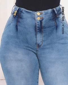 Calça Jeans Skinny Cintura Alta High - Up Leon - Leon Elegance