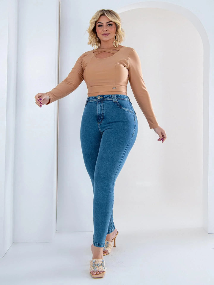 Calça Jeans Skinny FoFinha - Leon Elegance