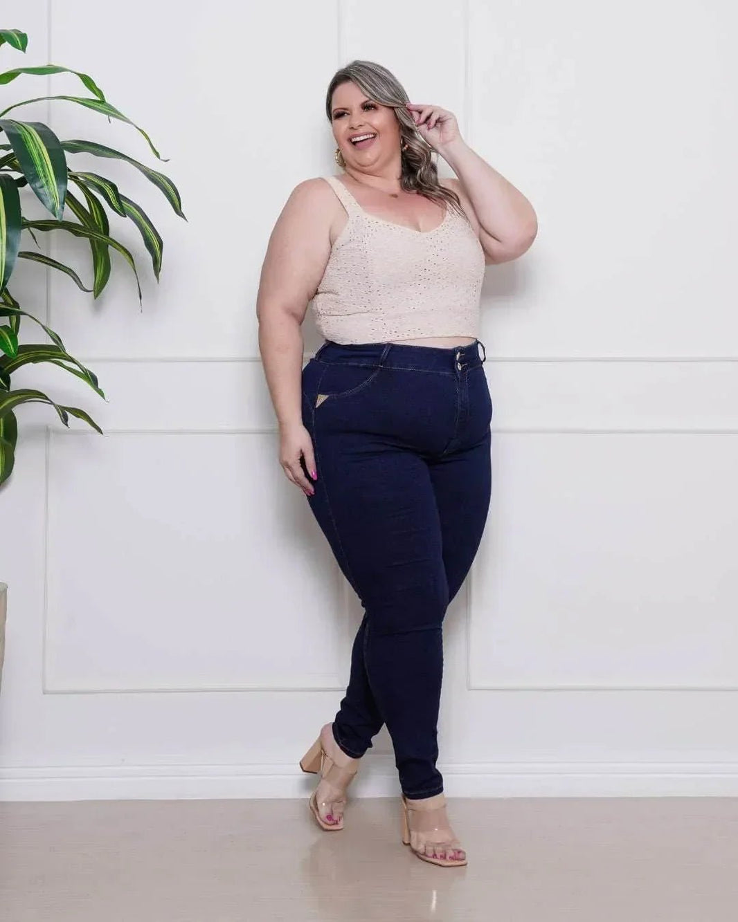 Calça Jeans Skinny Plus Parisien Leon - Leon Elegance