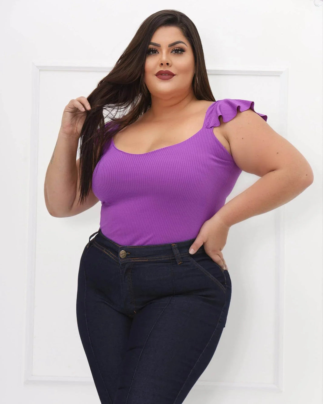 Calça Jeans Skinny Plus Size Íris Leon - Leon Elegance