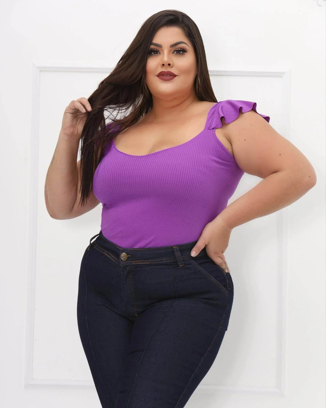 Calça Jeans Skinny Plus Size Íris Leon - Leon Elegance