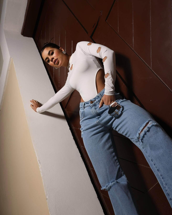 Calça Jeans Wide Desfios Leon - Leon Elegance