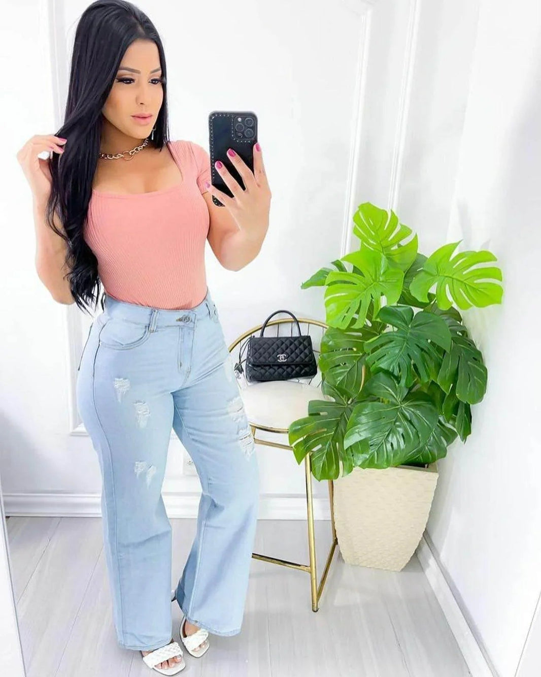 Calça Jeans Wide Leg Puida Leon - Leon Elegance