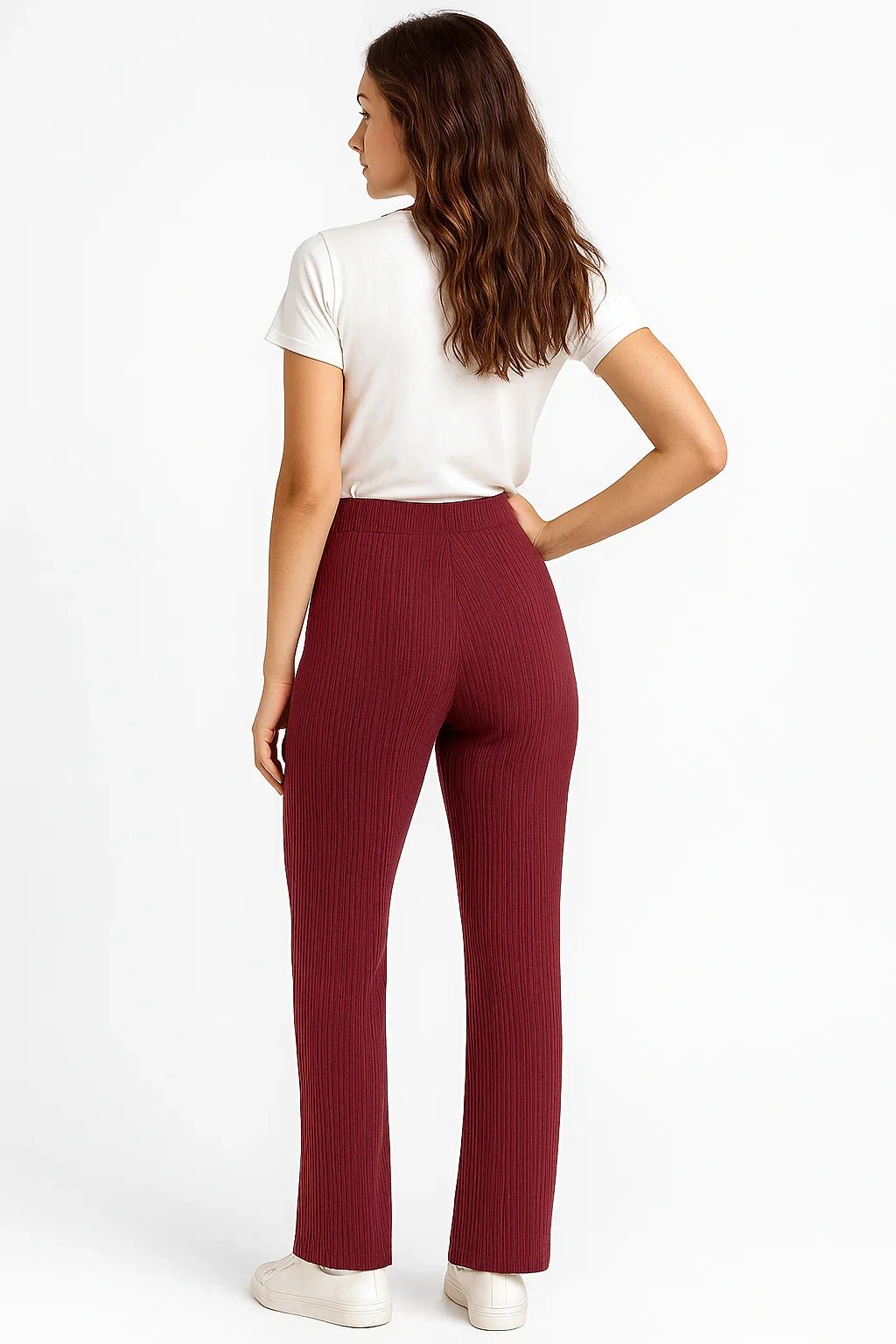 Calça Klepton Feminina Canelada Vinho Confort Fit - Leon Elegance