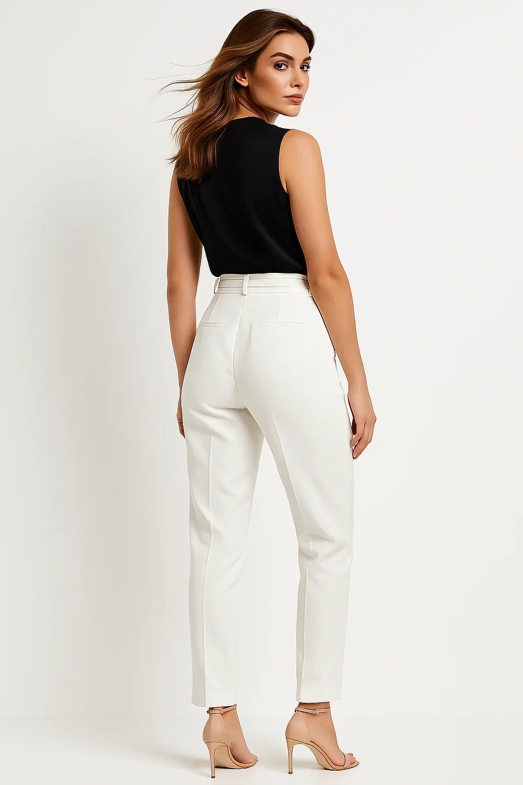 Calça Klepton Feminina Social Branca AlfaiatariaV - Leon Elegance