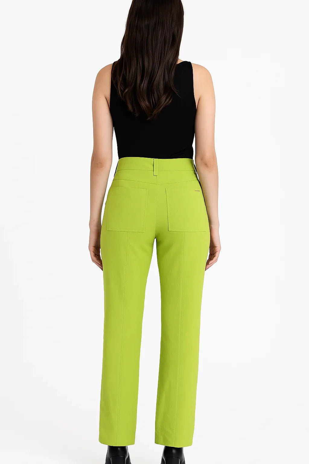 Calça Klepton Feminina Verde Alfaiataria Cintura Alta - Leon Elegance