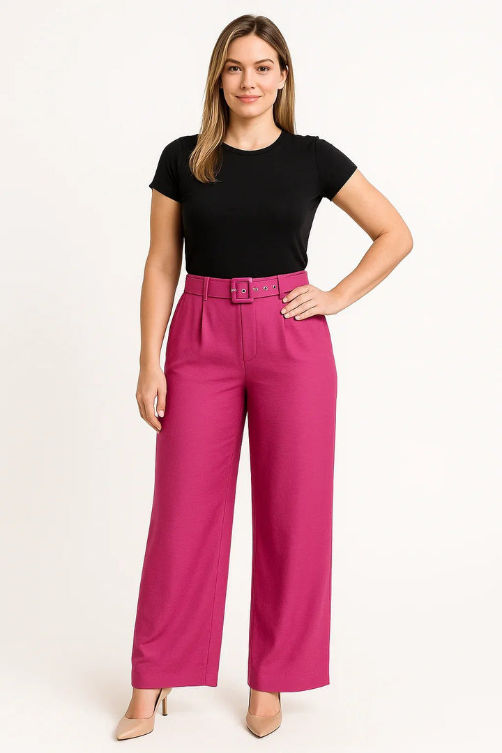 Calça Klepton Pantalona com Cinto - Leon Elegance