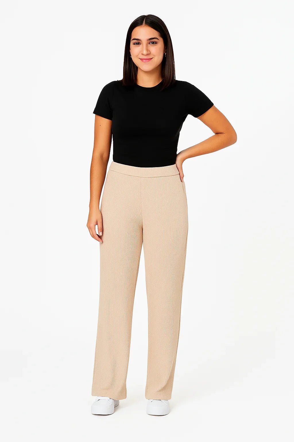 Calça Klepton Wide Leg Malha - Leon Elegance