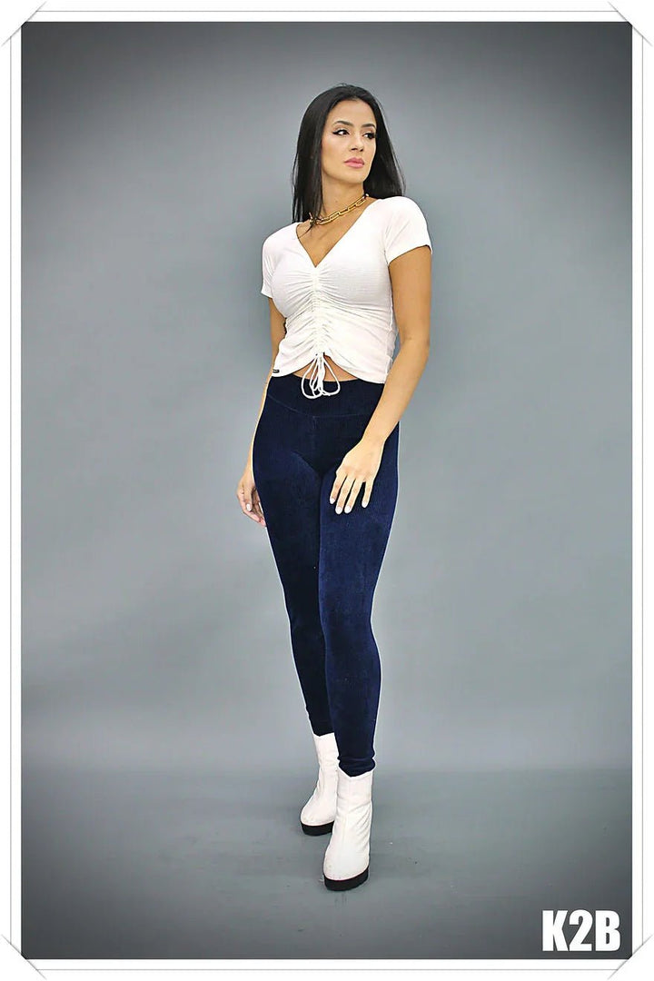 Calça Legging Dália Aveludada k2b - Leon Elegance