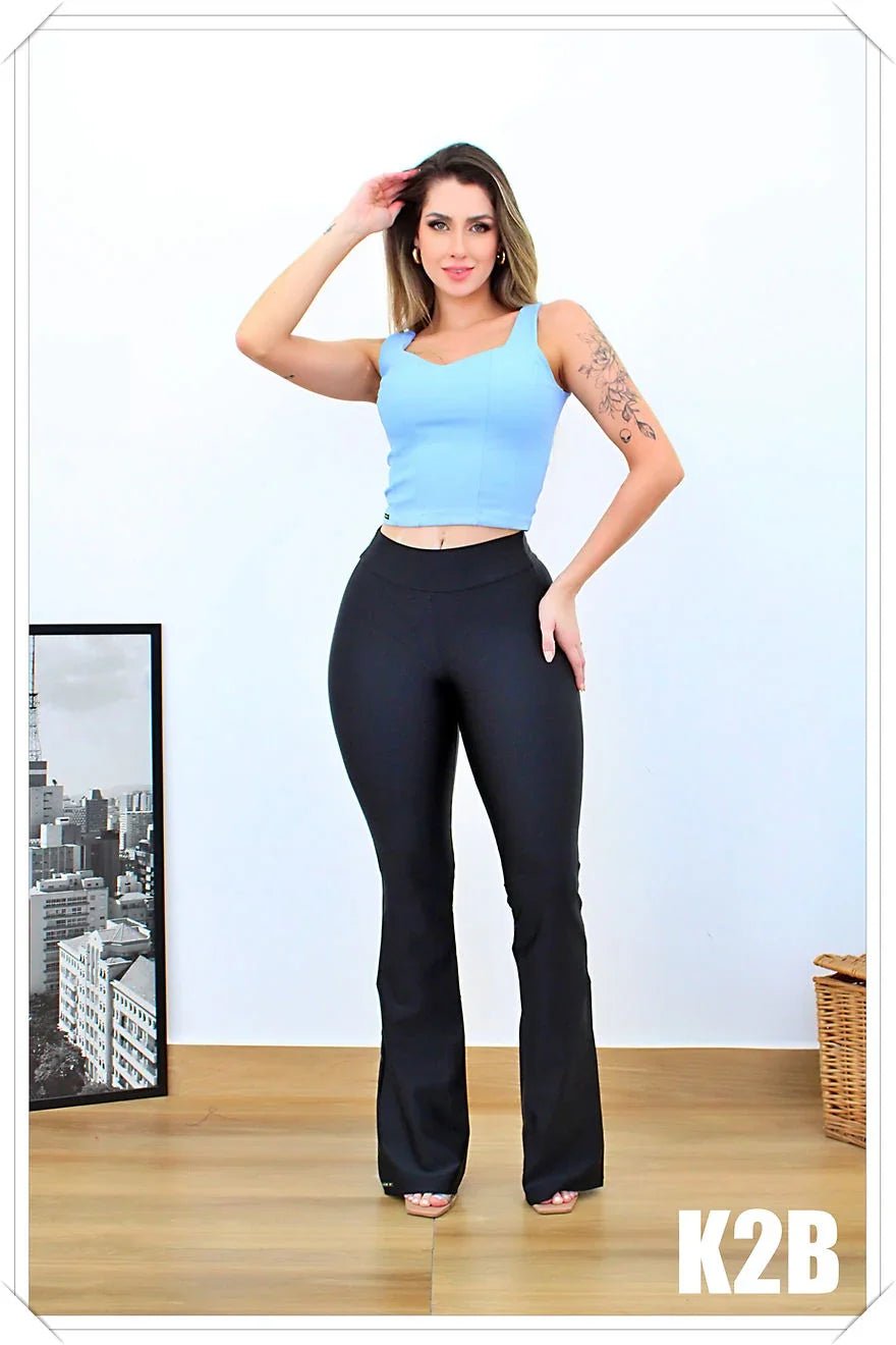 Calça Legging Flare Chanel Leon - Leon Elegance