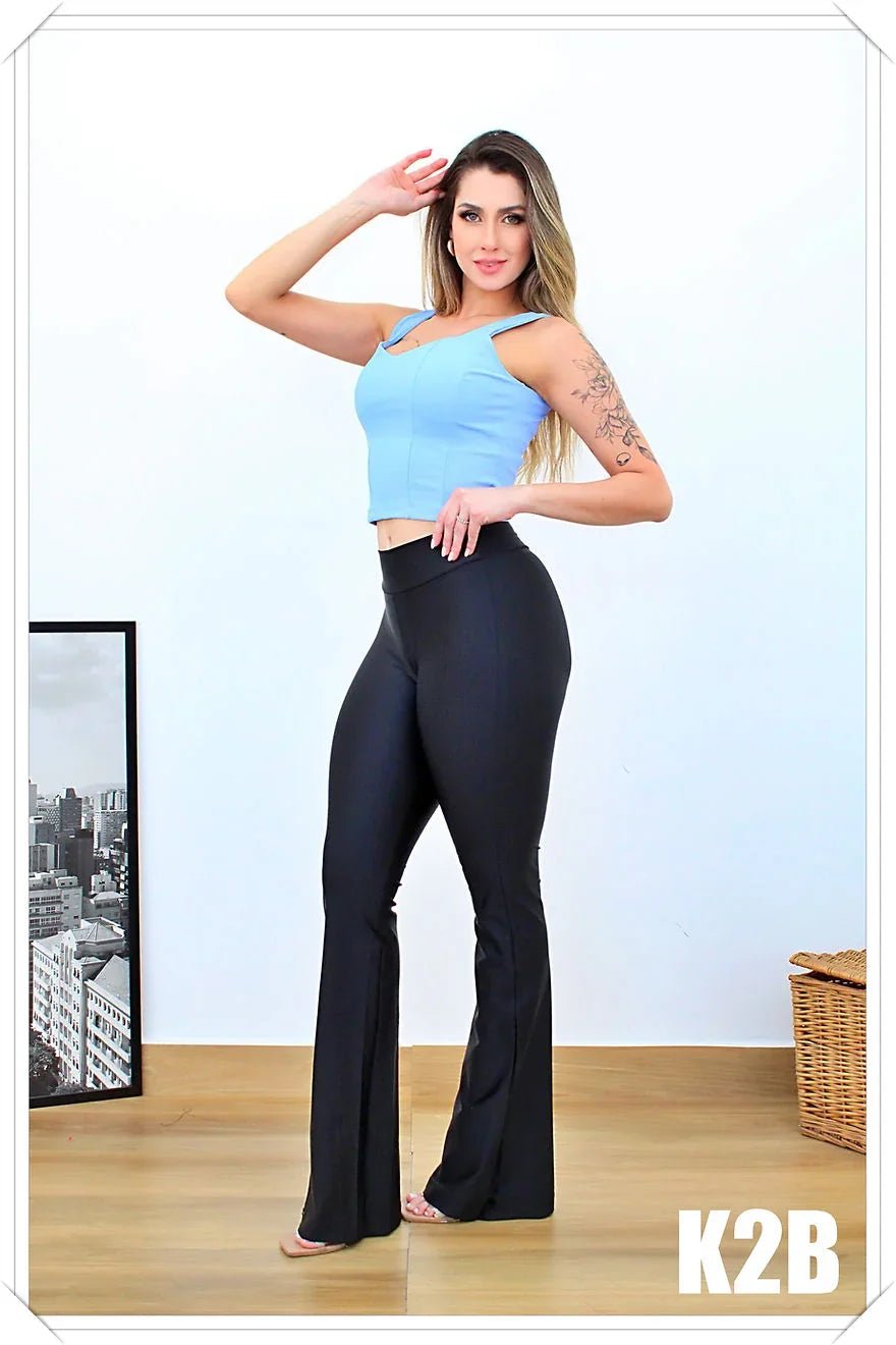 Calça Legging Flare Chanel Leon - Leon Elegance