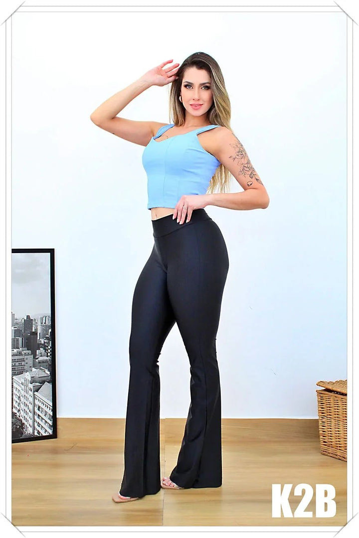 Calça Legging Flare Chanel Leon - Leon Elegance