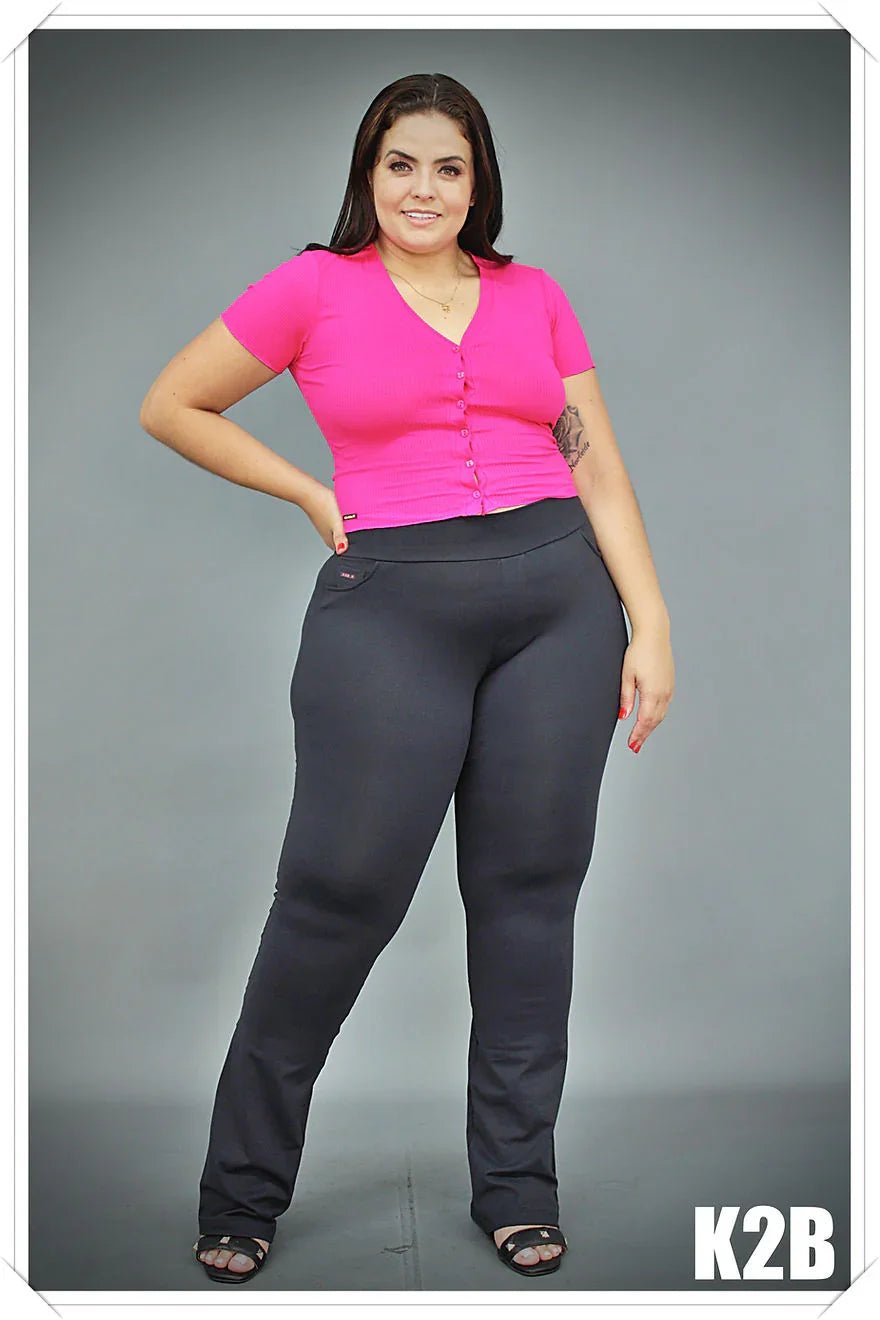 Calça Legging Flare Isa Leon - Leon Elegance