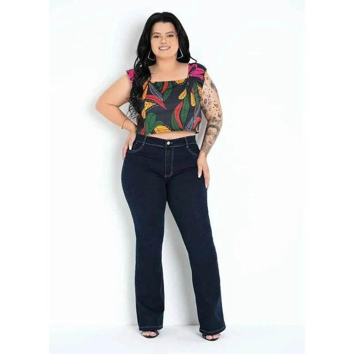 Calça Plus Jeans Boot Cut Leon - Leon Elegance