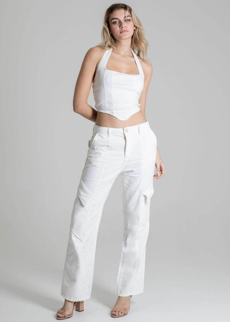 Calça Sarja Reta sol - Leon Elegance