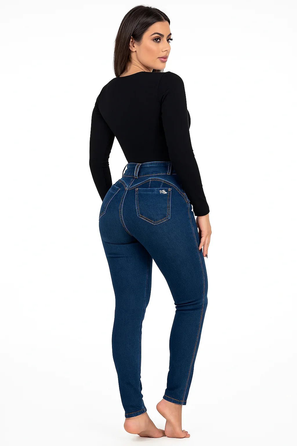 Calça Skinny Feminina Empório Pit Bull Azul Médio - Leon Elegance