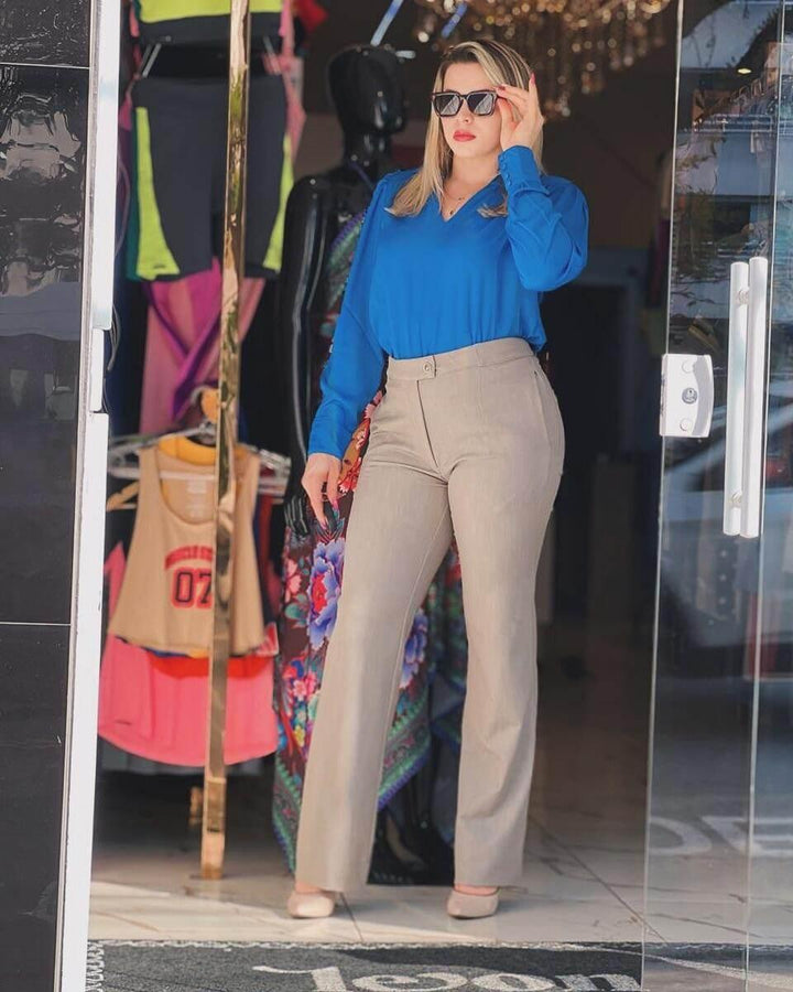 Calça Social Flare Tailor Leon - Leon Elegance