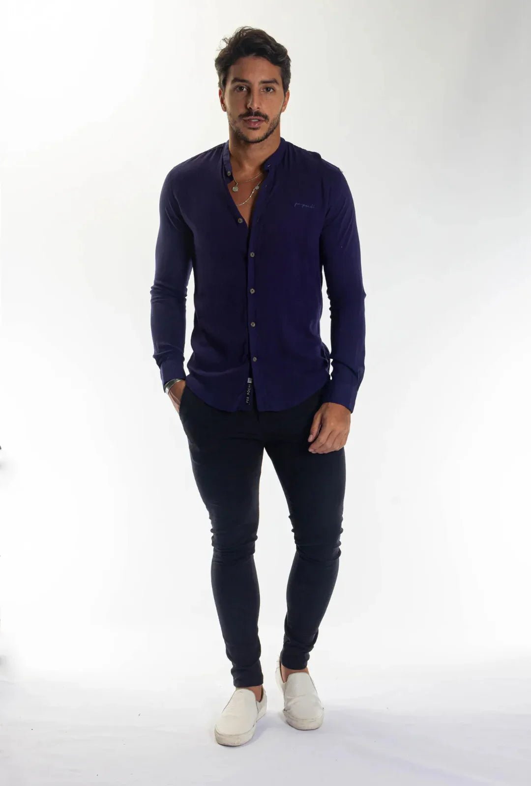 Camisa Longa Dubai Gola Padre Leon - Leon Elegance