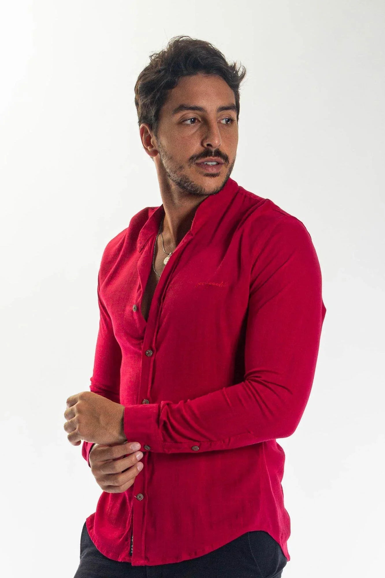 Camisa Longa Dubai Gola Padre Leon - Leon Elegance