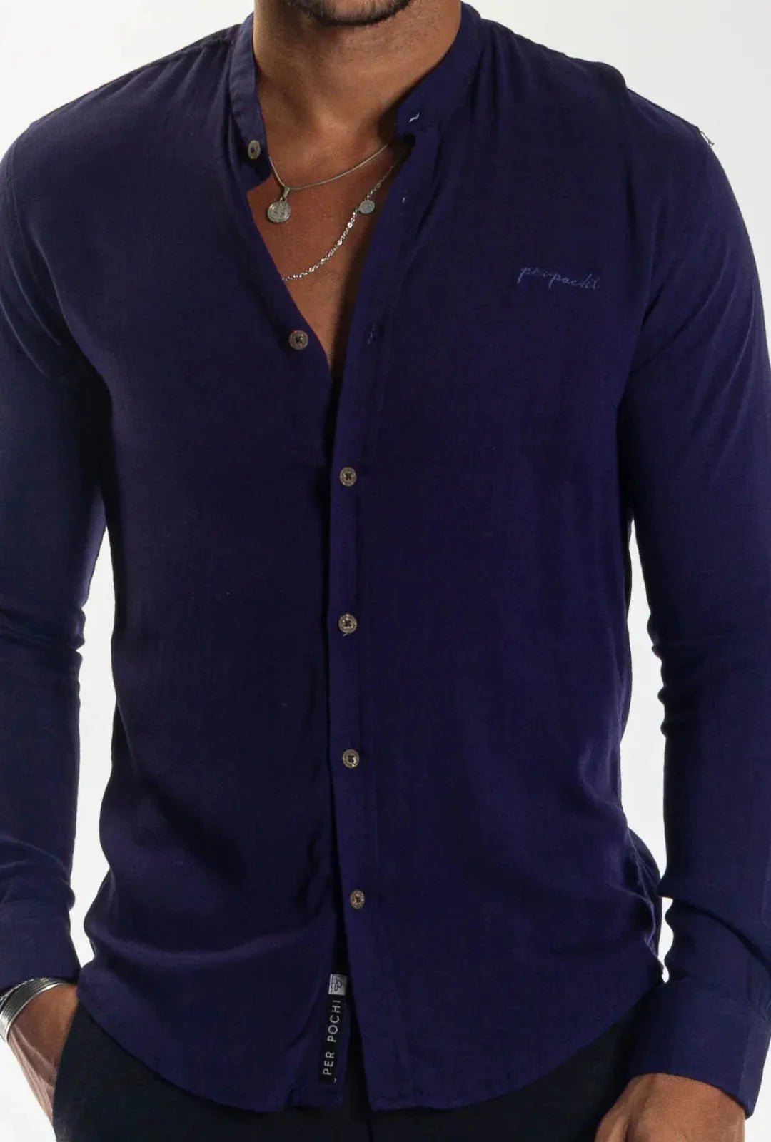 Camisa Longa Dubai Gola Padre Leon - Leon Elegance