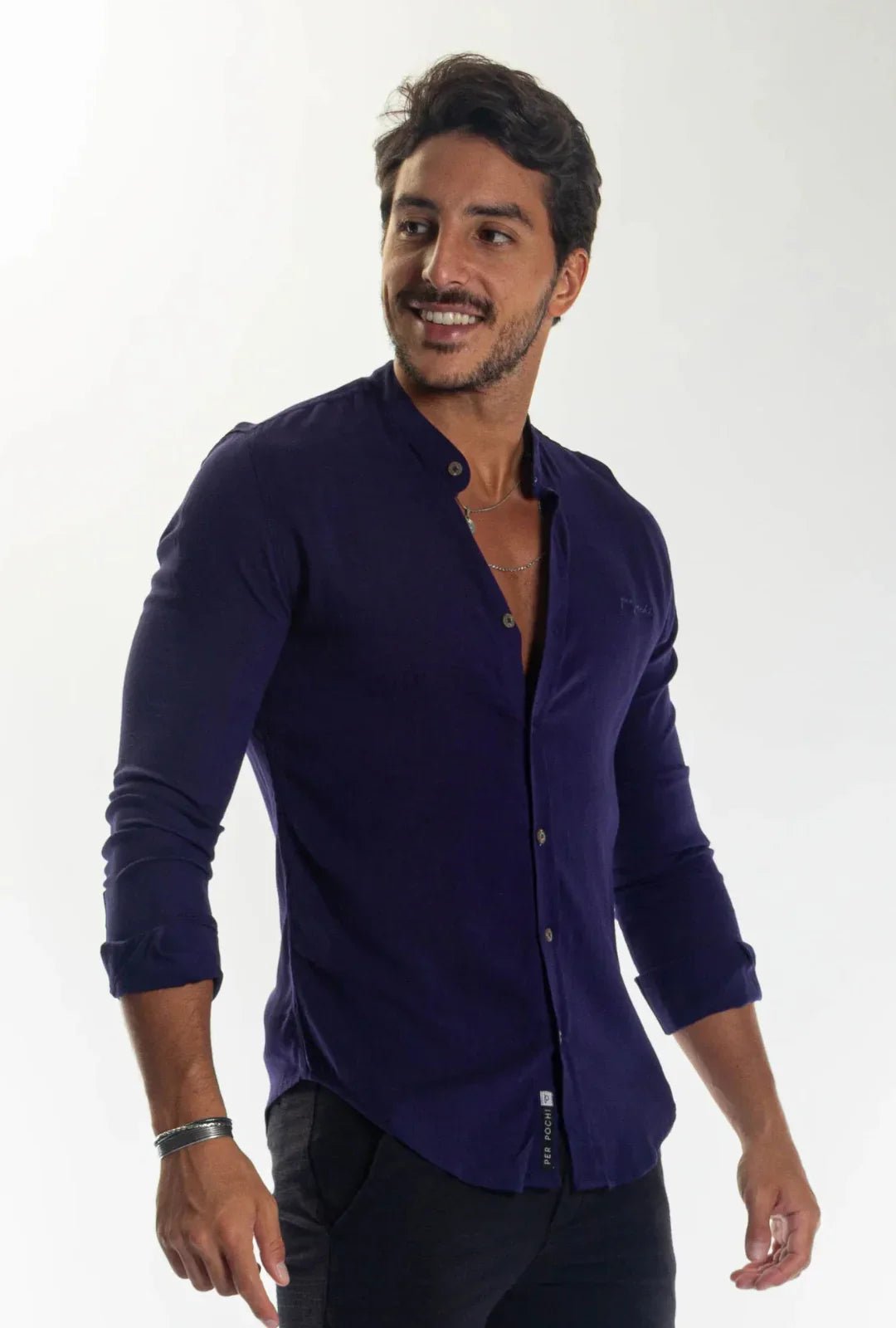 Camisa Longa Dubai Gola Padre Leon - Leon Elegance