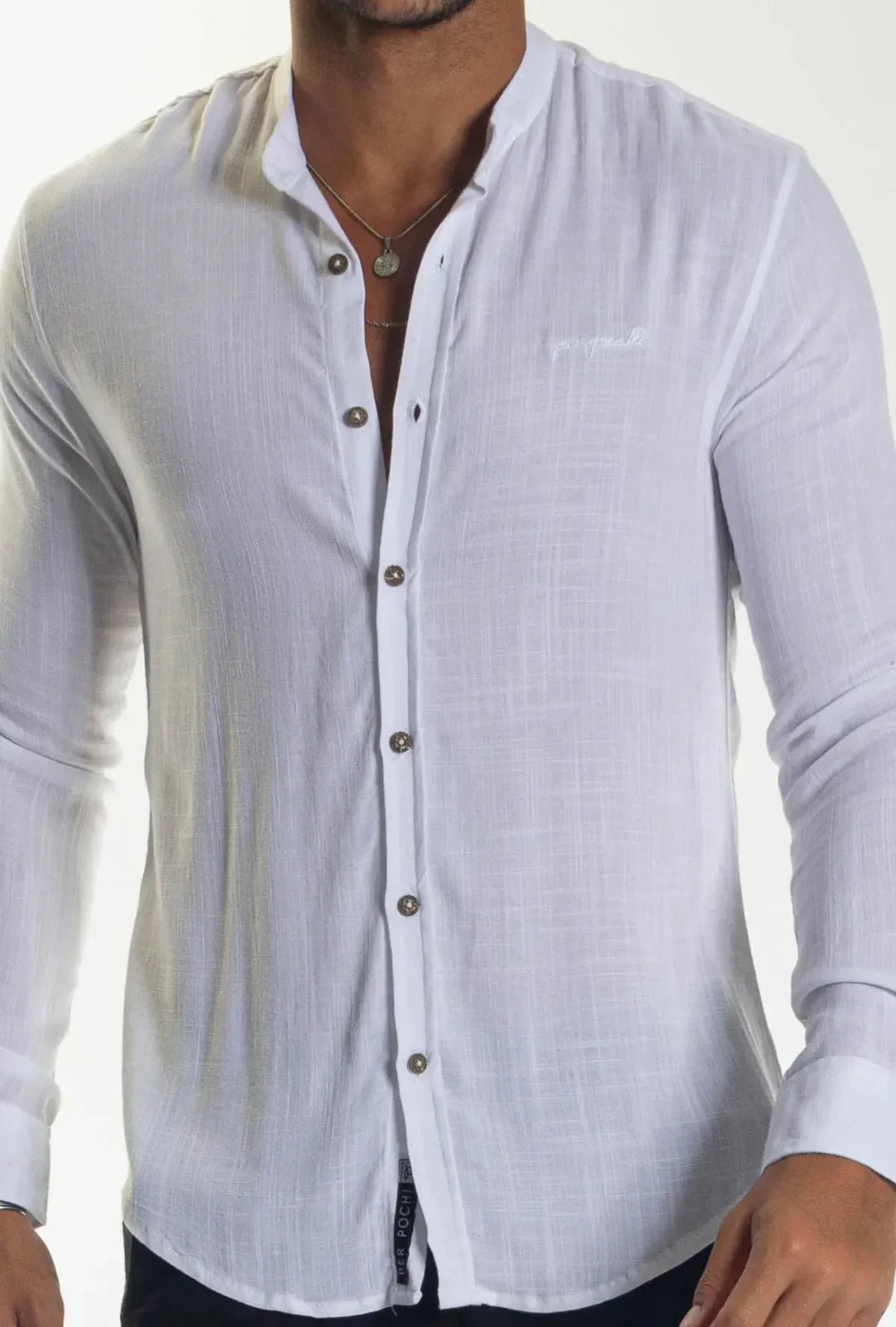 Camisa Longa Dubai Gola Padre Leon - Leon Elegance