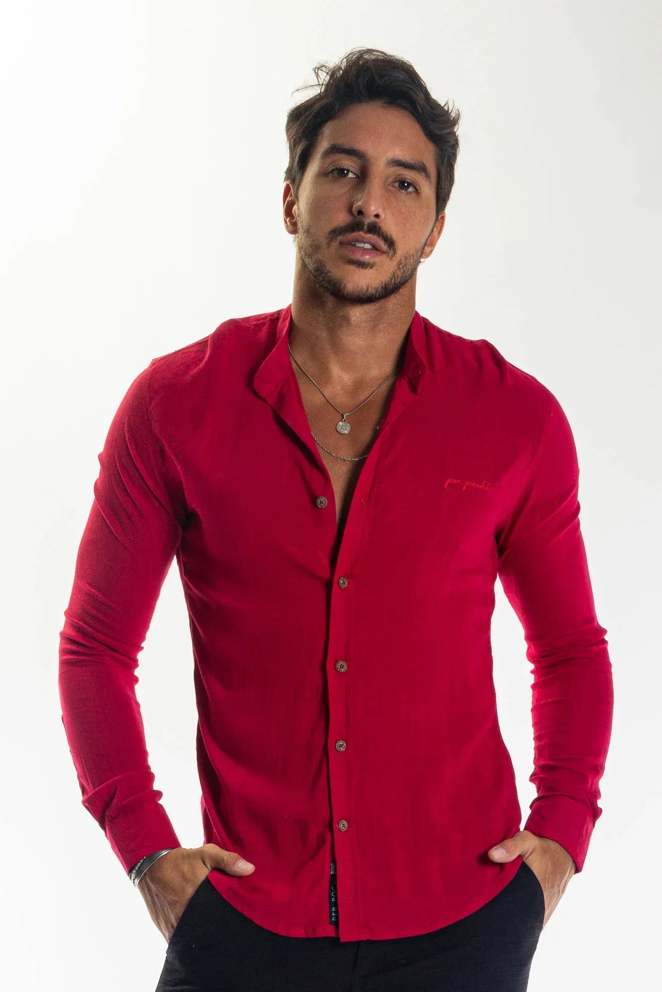 Camisa Longa Dubai Gola Padre Leon - Leon Elegance